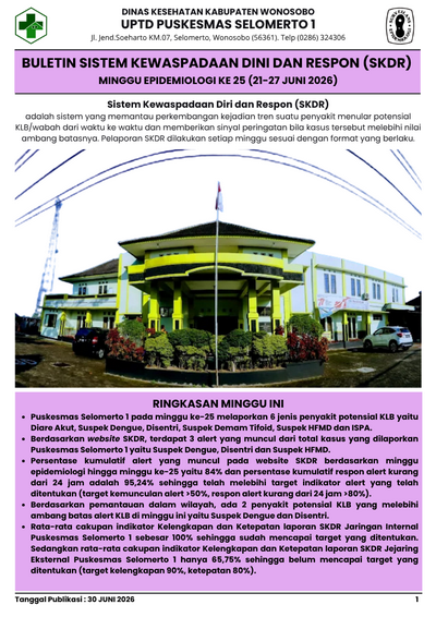 BULETIN SKDR MINGGU KE 25 TAHUN 2026