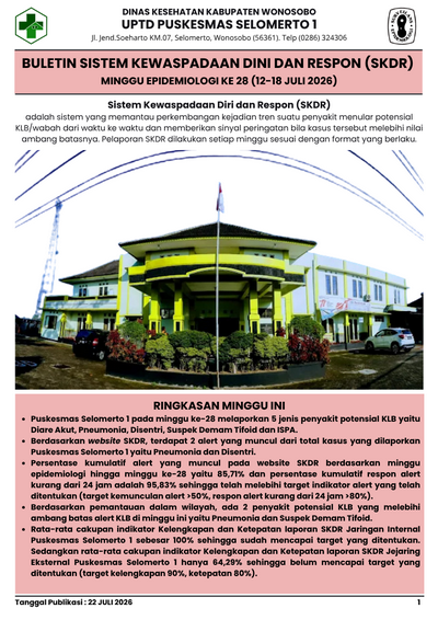 BULETIN SKDR MINGGU KE 28 TAHUN 2026