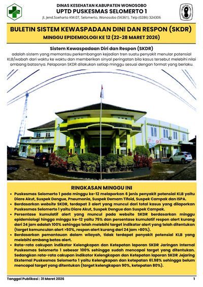 BULETIN SKDR MINGGU KE 12 TAHUN 2026