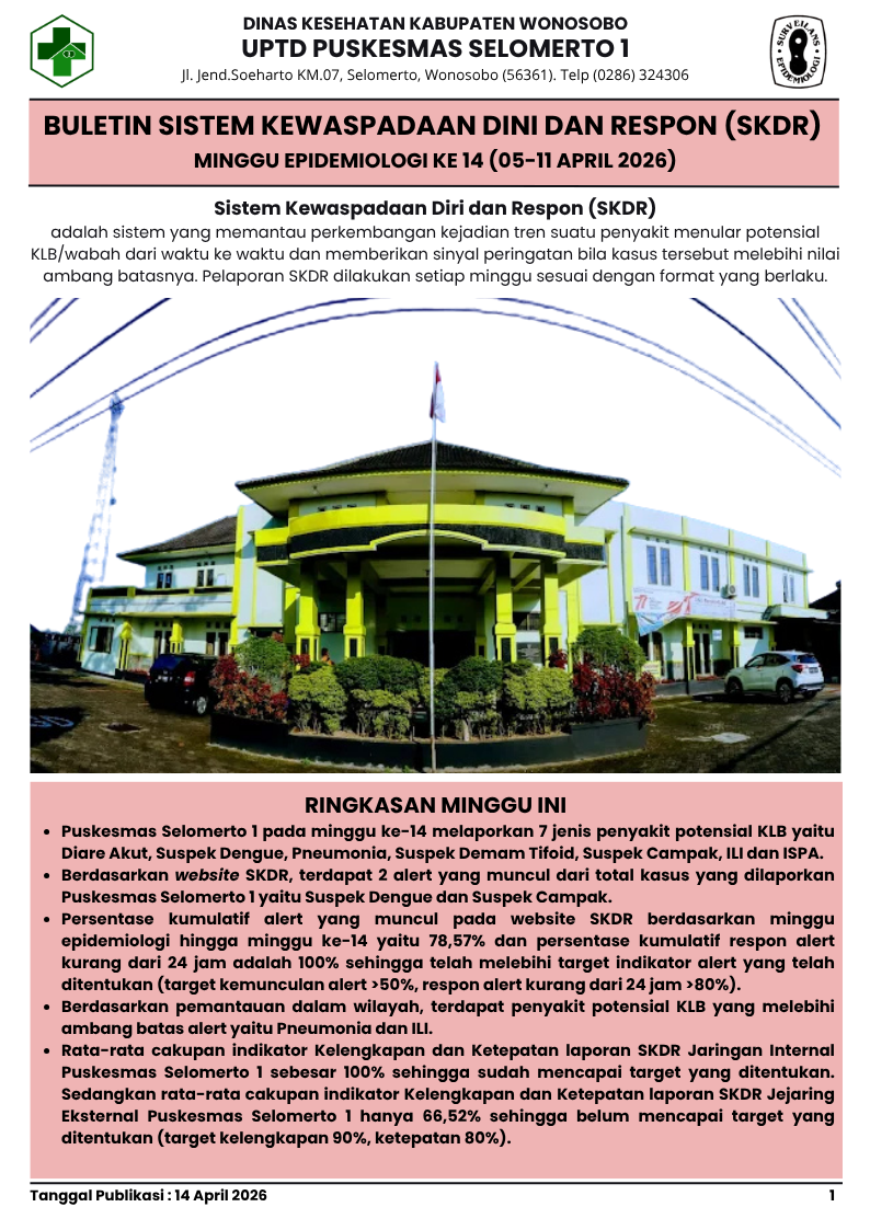 BULETIN SKDR MINGGU KE 14 TAHUN 2026