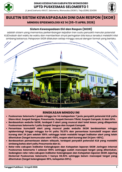 BULETIN SKDR MINGGU KE 14 TAHUN 2026