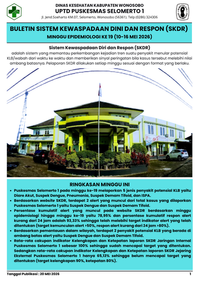 BULETIN SKDR MINGGU KE 19 TAHUN 2026